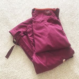 Code Happy XS Maroon Scrub Set